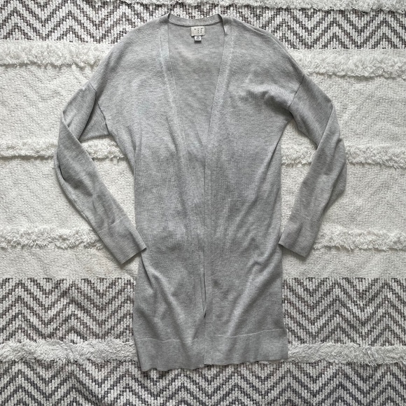 Target’s A New Day Size XS Long Fitted Open Grey Cardigan - Picture 1 of 6